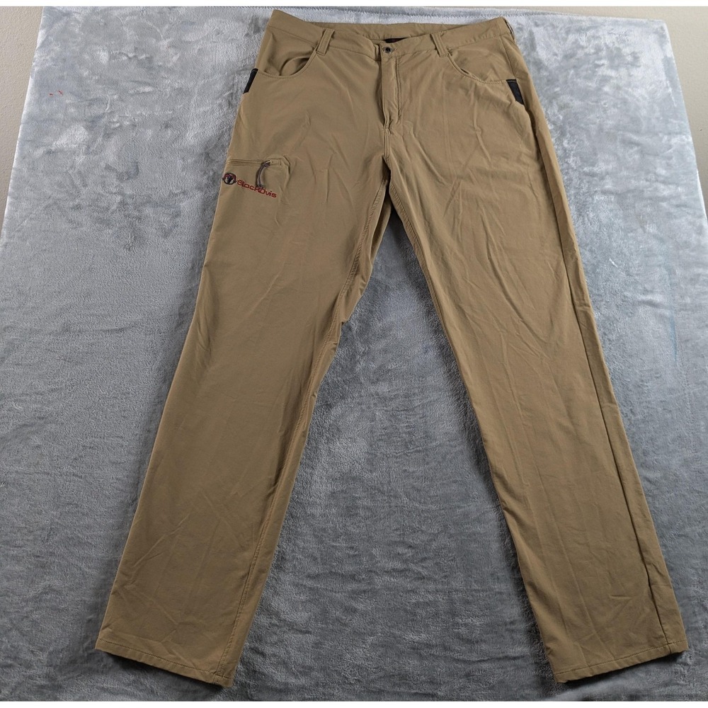 BlackOvis Cottonwood Creek Pants Mens 38x34 Tan Stretch Nylon Hunting Outdoor